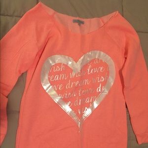 Juniors off shoulder sweater